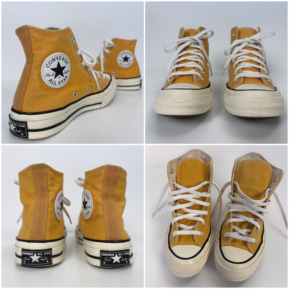 Converse Chuck 70 Hi Sunflower Yellow Hi Top Shoes Womens 7.5 Mens 5.5 162054C - Picture 6 of 12